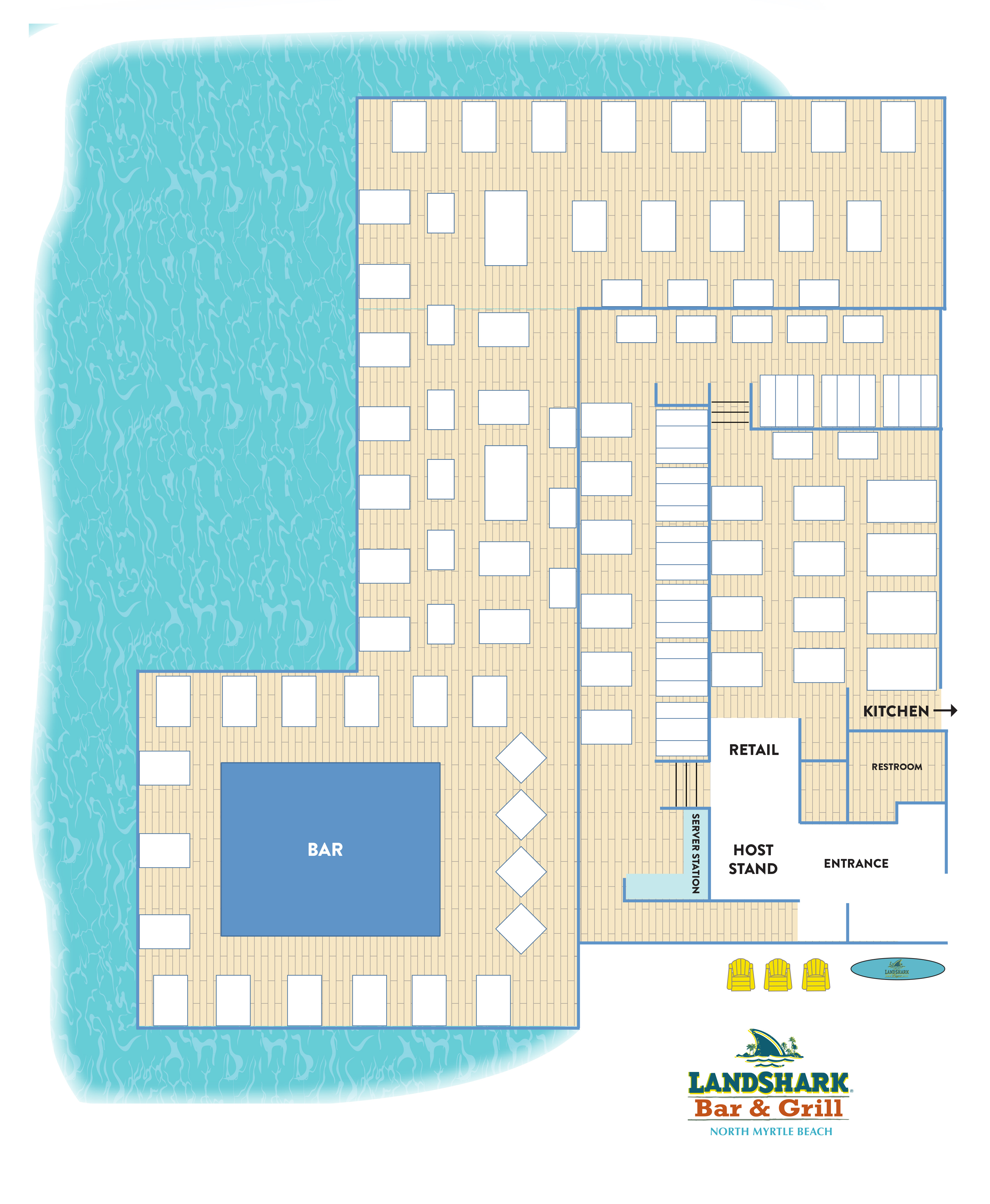 A image with a floor plan for bar area of the property. Visually impaired customers please call for assistance.